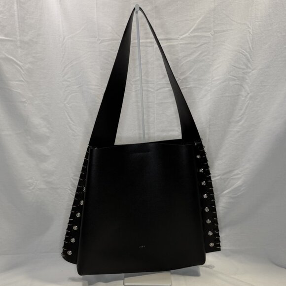 ARC Big Studded Bucket Bag, Black, Vegan Leather, NWT  #Moto - Picture 1 of 14